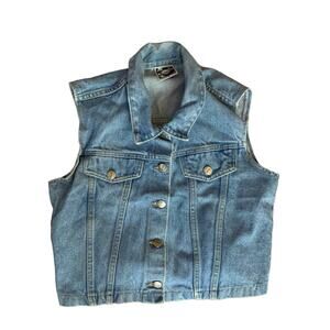 Planet X Jeans Denim Vest Medium